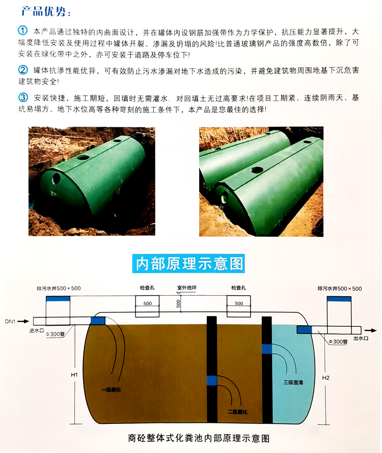万秀玻璃钢化粪池